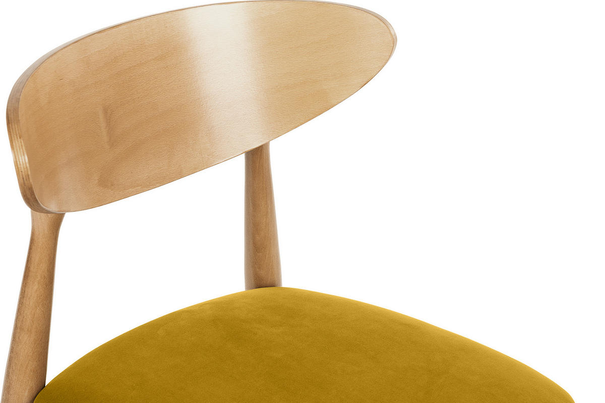 ESSZIMMERSTÜHLE RABI (2er-Set), Honig / Eiche hell - Eichefarben/Honig, Holz/Buchenholz (47/79/45cm) - KONSIMO®