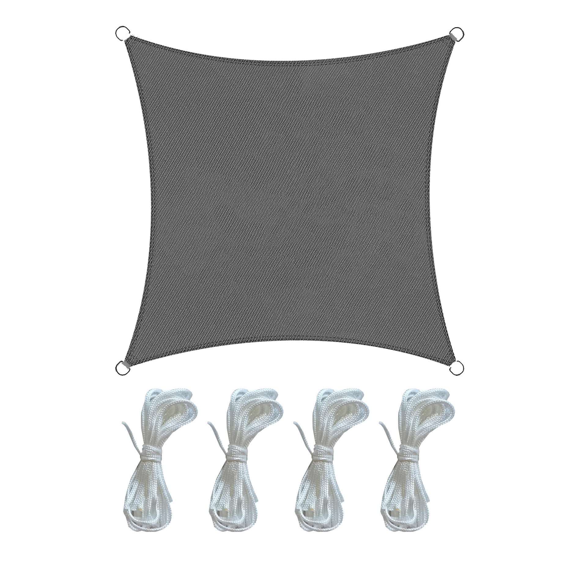 SONNENSEGEL Grau 300/300/1 cm - Grau, Kunststoff (300/300cm) - Mobili Rebecca