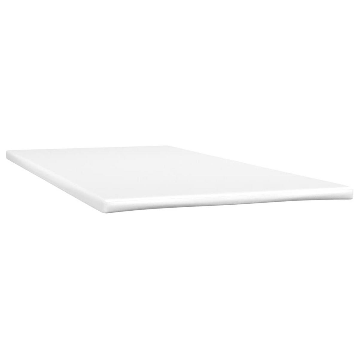 BOXSPRINGBETT Mit Matratze Schwarz 120/190 Cm Stoff - Weiß, Textil (120/190cm) - vidaXL