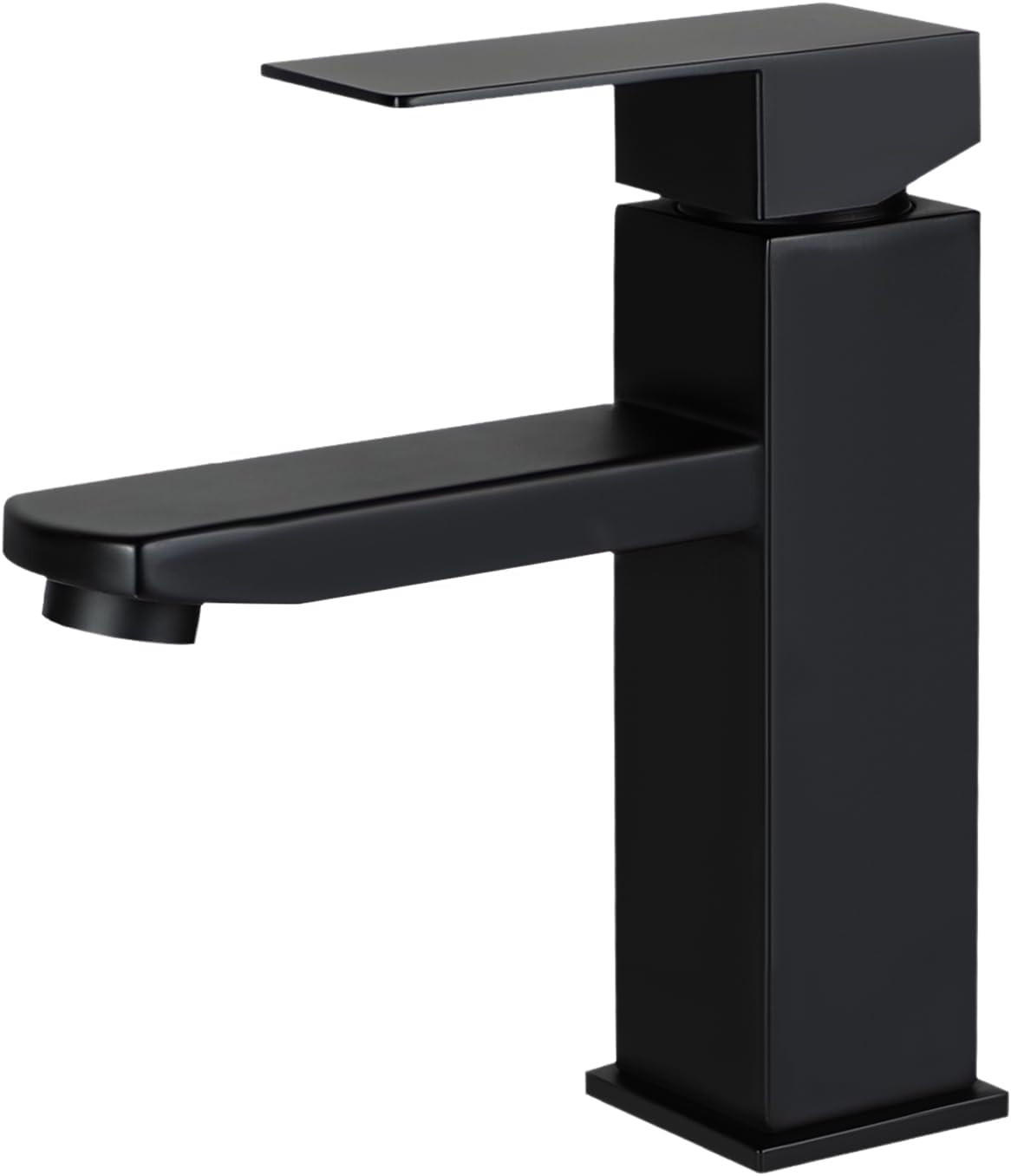 WASCHTISCHARMATUR Nixarn 4.9/17.3/16.2 cm - Schwarz, Metall (4.9/17.3/16.2cm) - ZMH