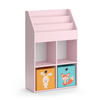 KINDERREGAL Luigi Rosa 72 x 114.2 cm mit 6 Faltboxen (bunt) - Pink, Holzwerkstoff (72/114.2/31.2cm) - Vicco