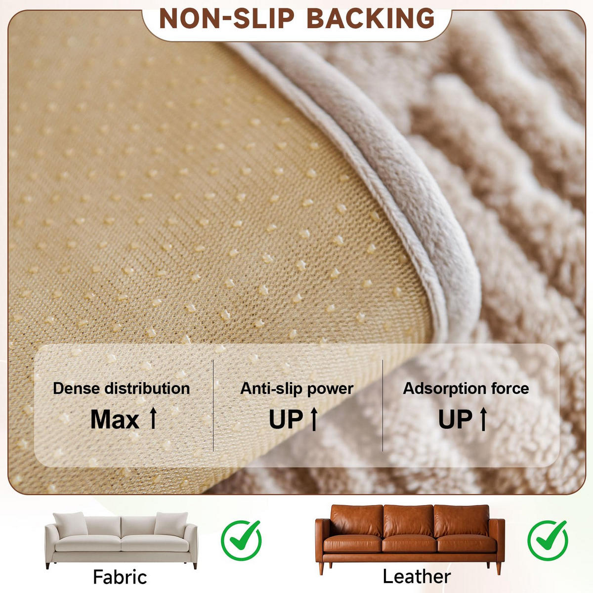 SOFAÜBERWURF Hellbraun 1 Stück Luxuriöses Plüschmaterial - Hellbraun, Textil (90/0.03/210cm) - Kaket