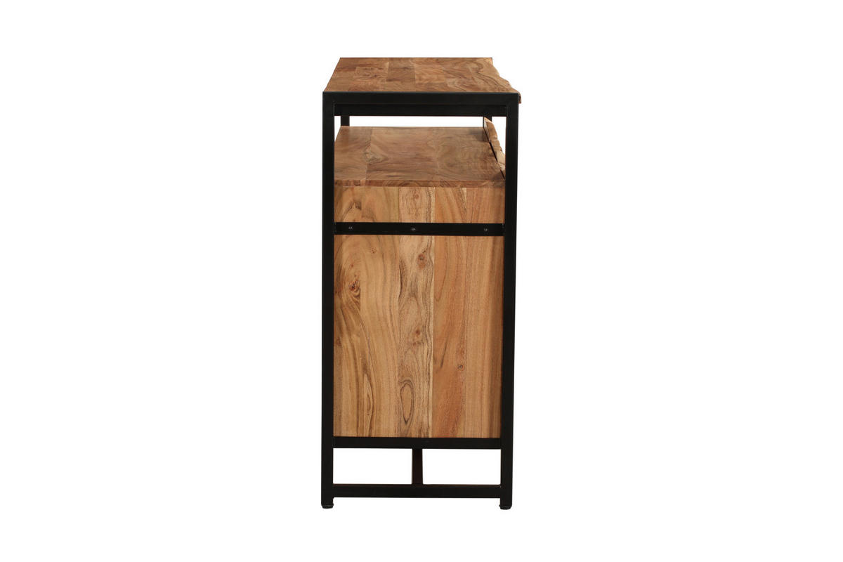 SIDEBOARD Bjorn Akazie Natur 87x42x145cm - Hellbraun, Holz (42/87/145cm) - DELUKE