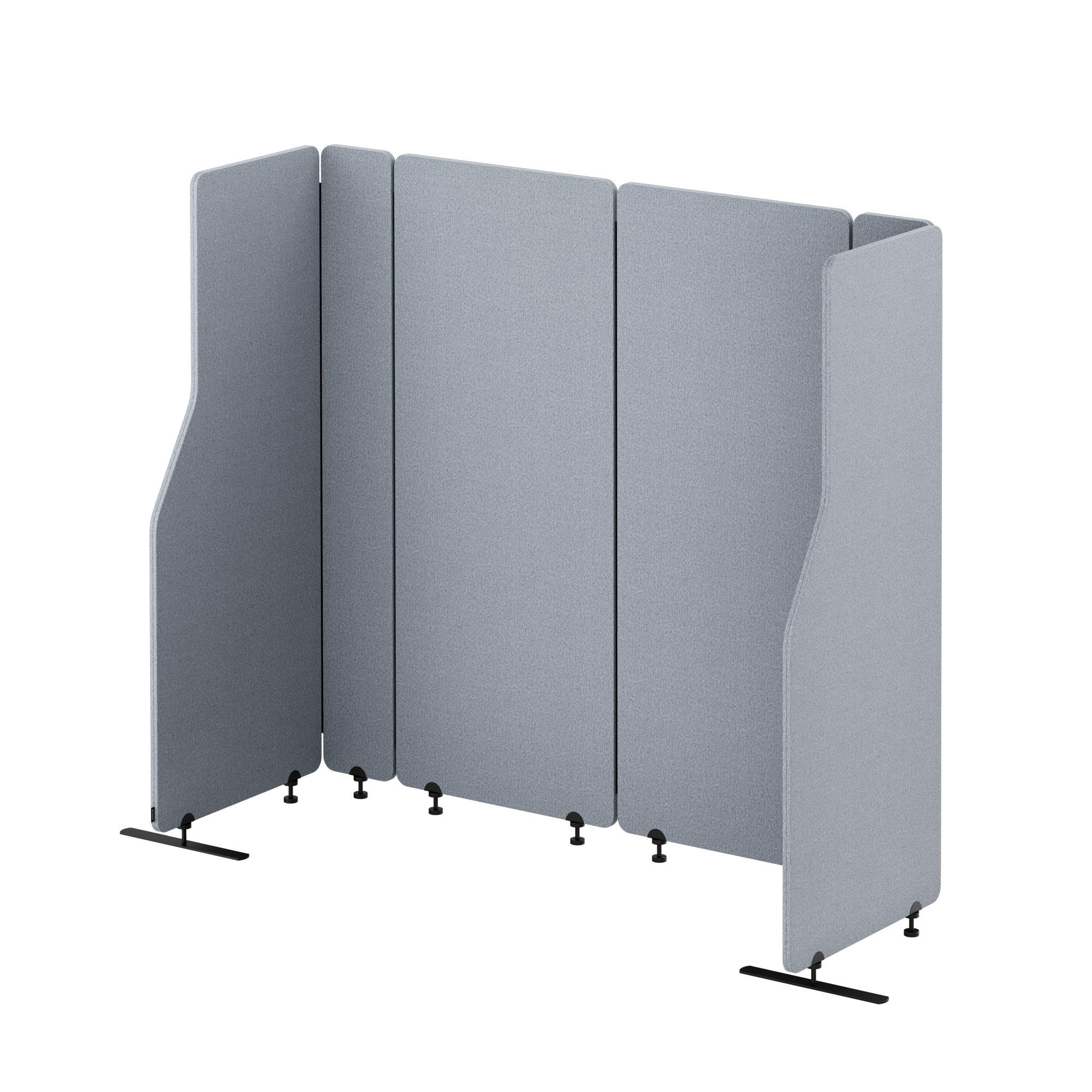 AKUSTIKSCHUTZWAND SADIE - Grau, Metall (280/145/2cm) - Jan Nowak