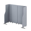 AKUSTIKSCHUTZWAND SADIE - Grau, Metall (280/145/2cm) - Jan Nowak