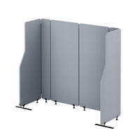 AKUSTIKSCHUTZWAND SADIE - Grau, Metall (280/145/2cm) - Jan Nowak