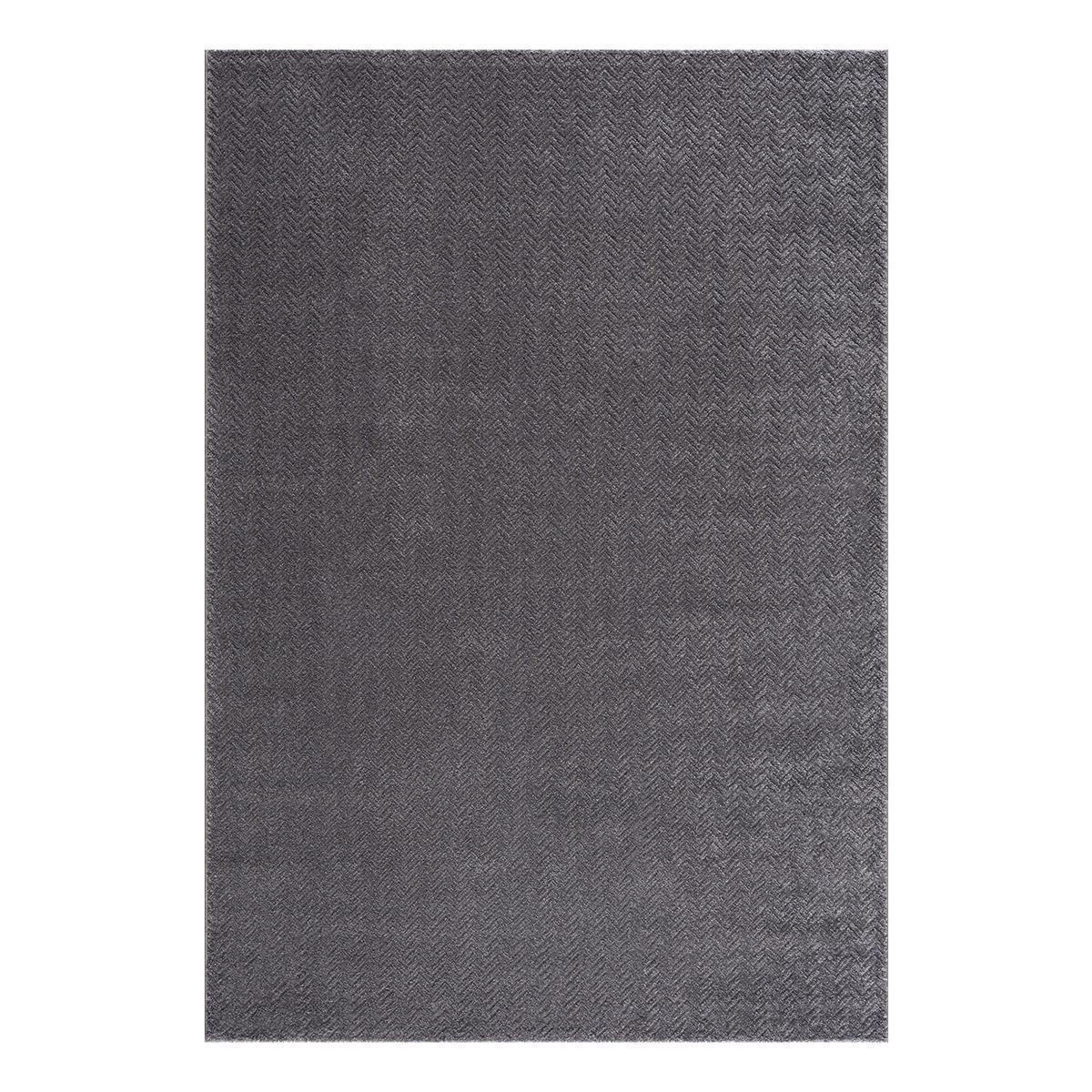 KURZFLOR-TEPPICH Fancy 805 Grau 140x200 cm - Grau, Textil (140/200cm) - carpet city