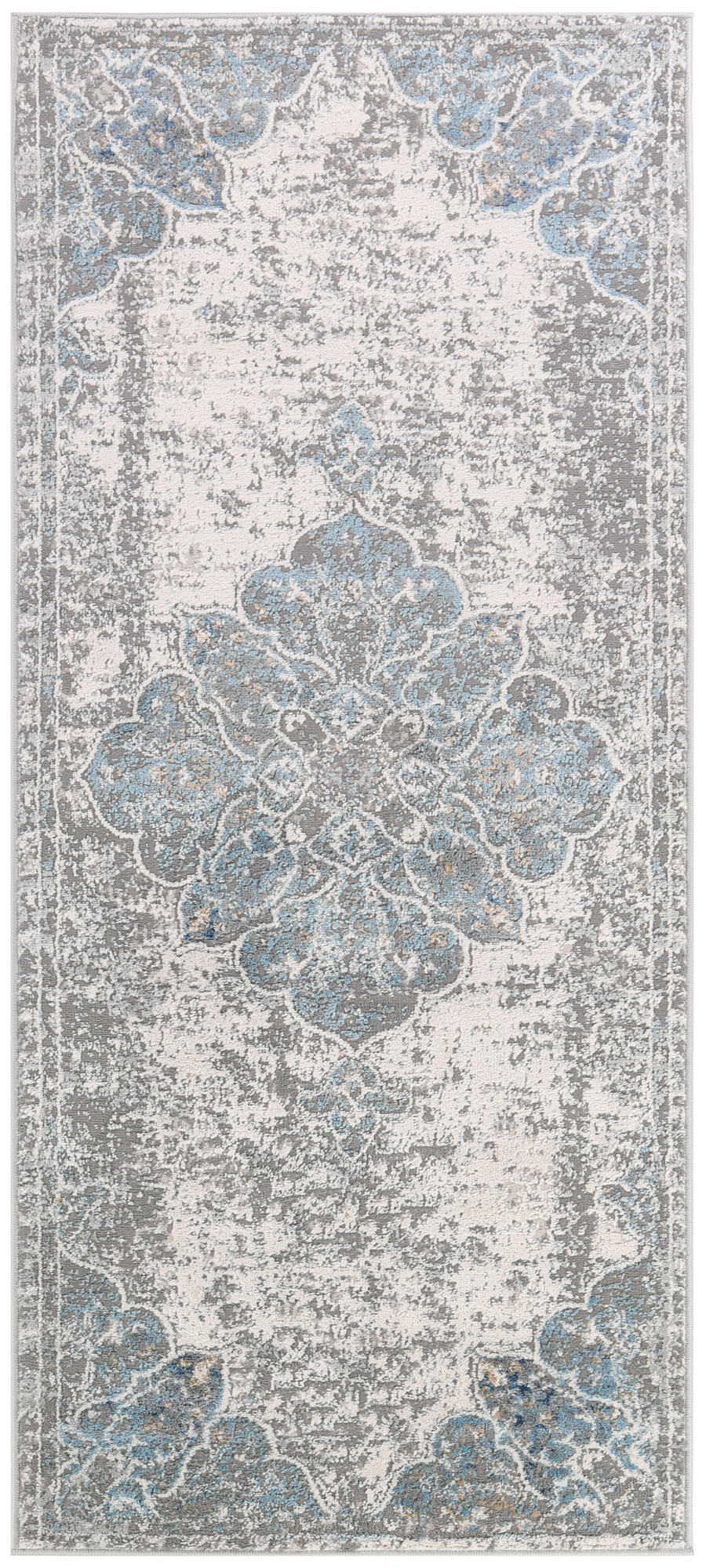 TEPPICHLÄUFER VALLEY hellblau vintage 100/300 cm - Hellblau, Textil (100/300cm) - Tapiso