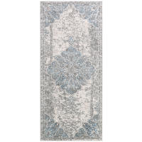 TEPPICHLÄUFER VALLEY hellblau vintage 100/300 cm - Hellblau, Textil (100/300cm) - Tapiso