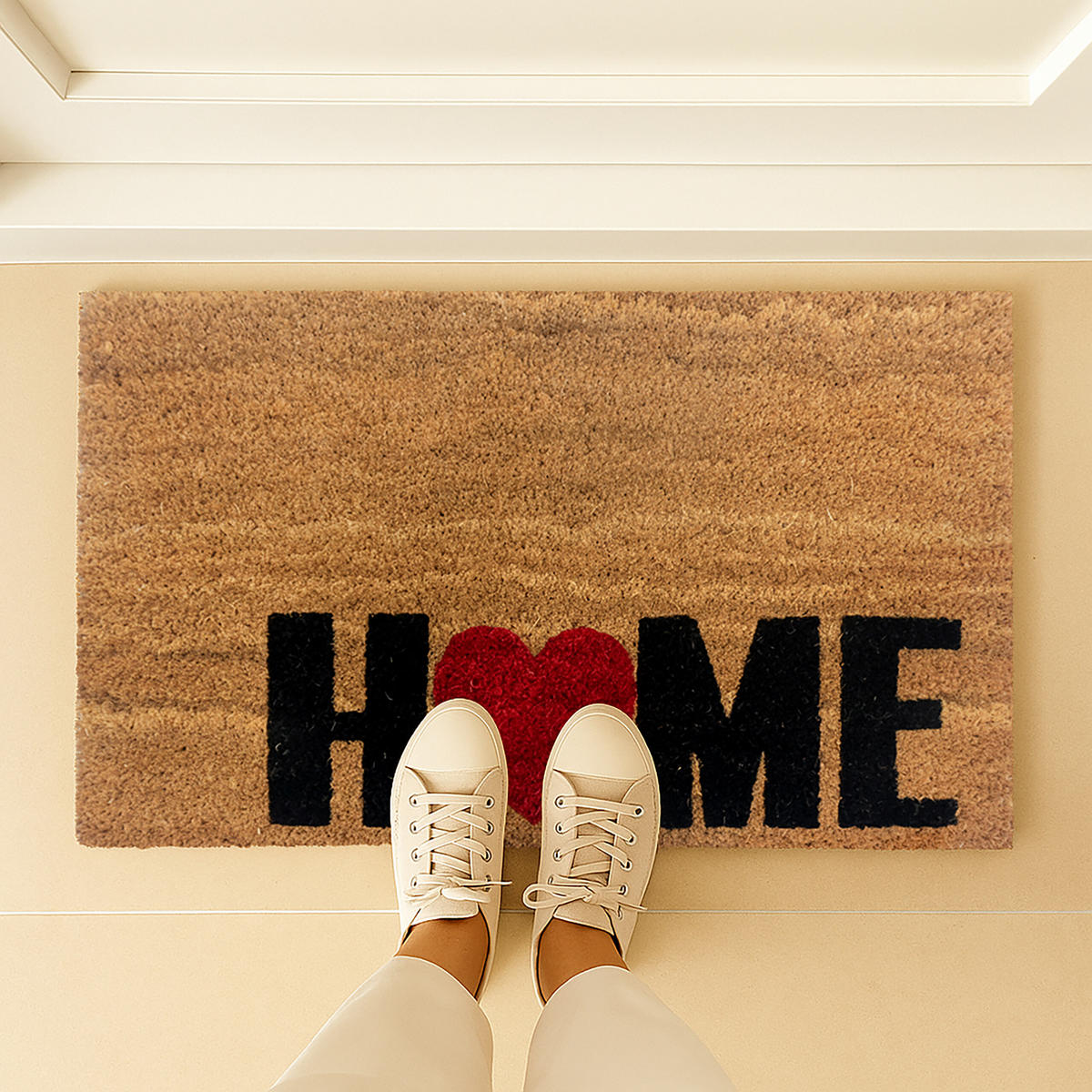 FUSSMATTE - Multicolor, Kunststoff/Textil (60/40cm) - Relaxdays