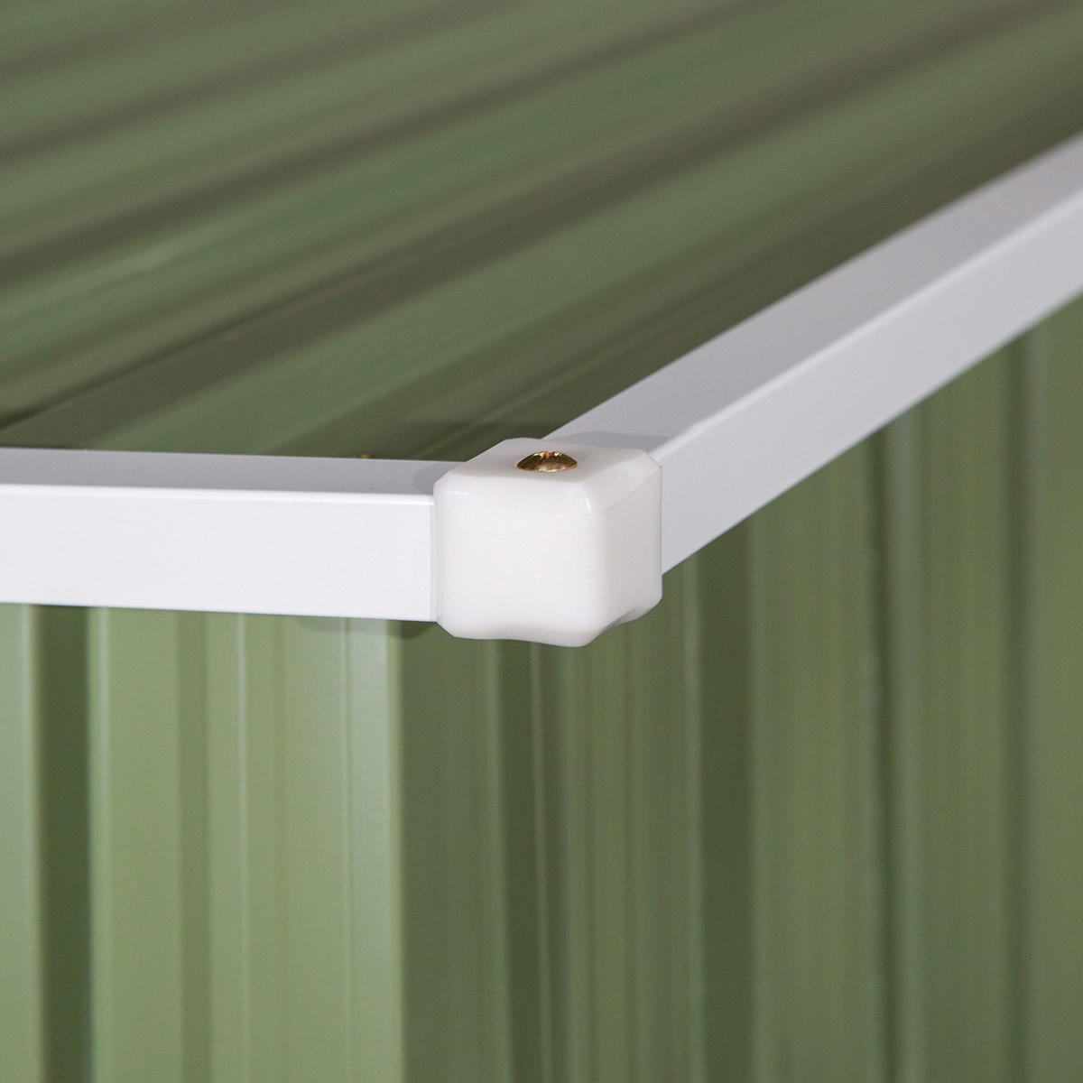 GERÄTEHAUS Metall Grün 142 x 84 x 189 cm - Grün, Metall (84/189/142cm) - ComfortXL