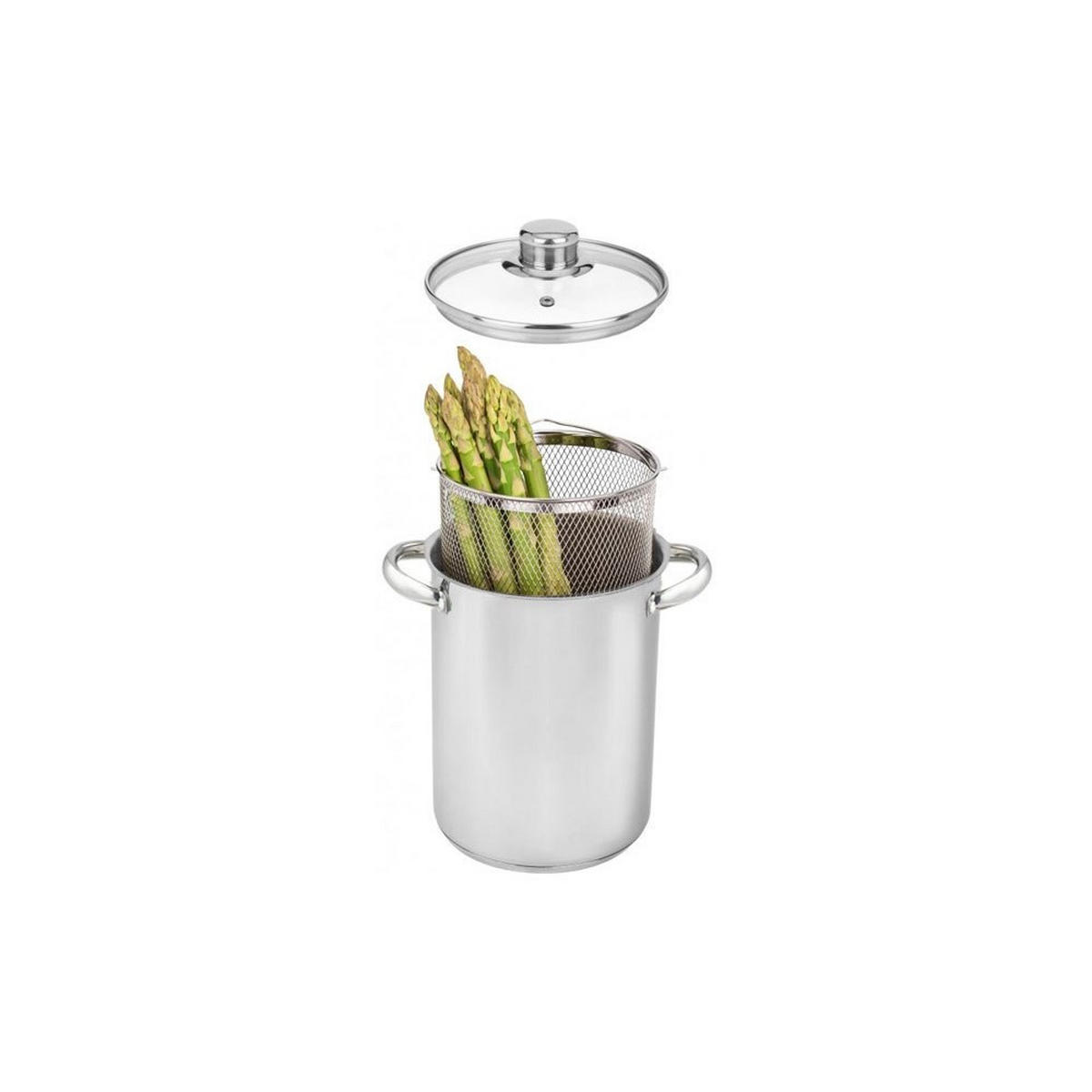 TOPF Silber 16/16/21 cm KH3325 - Silberfarben, Metall (16cm) - Kinghoff 