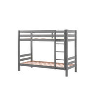 ETAGENBETT Karolina 210x161x105 aus Massivholz in grau - Grau, Holz (90/200cm) - 58aufmkessel