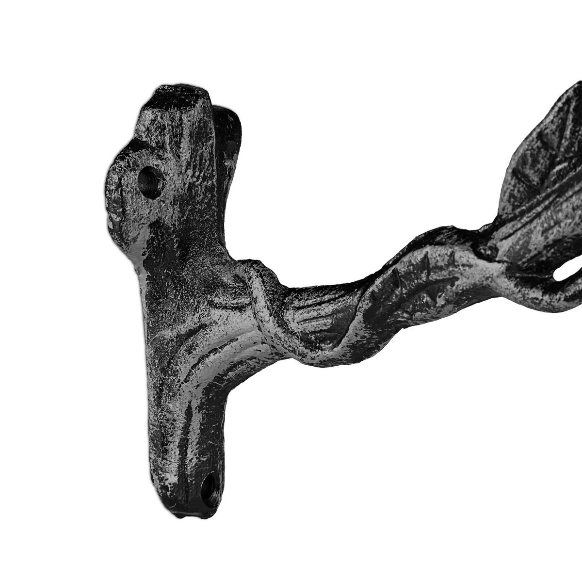 VOGELTRÄNKE - Silberfarben/Schwarz, Metall (17/21/22cm) - Relaxdays