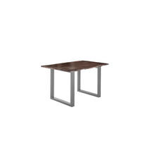ESSTISCH LUBIN - Silberfarben/Braun, Holz/Metall (90/180/77cm) - SAM