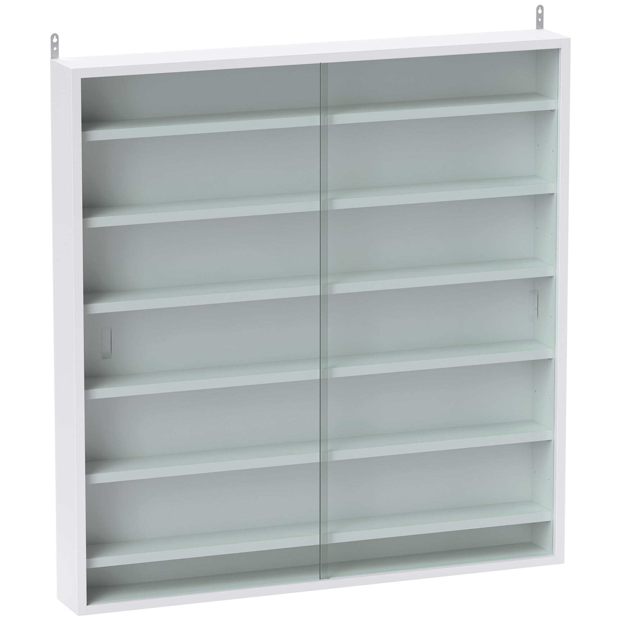 BÜCHERREGAL 80/9,5/83 cm weiß - Weiß, Karton (80/83/9.5cm)