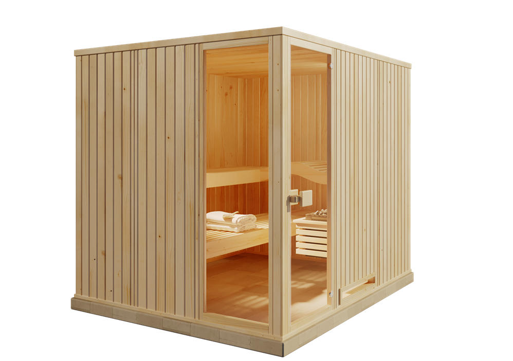 FinnTherm Innensauna Natur 244x199x194 cm
