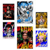 POSTER Set Mit 6 Iconico Graffiti Pop Frida Dali Mercury Bowie Marilyn Laden & Geschäft A3 & A4 Rahmenlos - Klar, Papier (29/3cm) - Nacnic