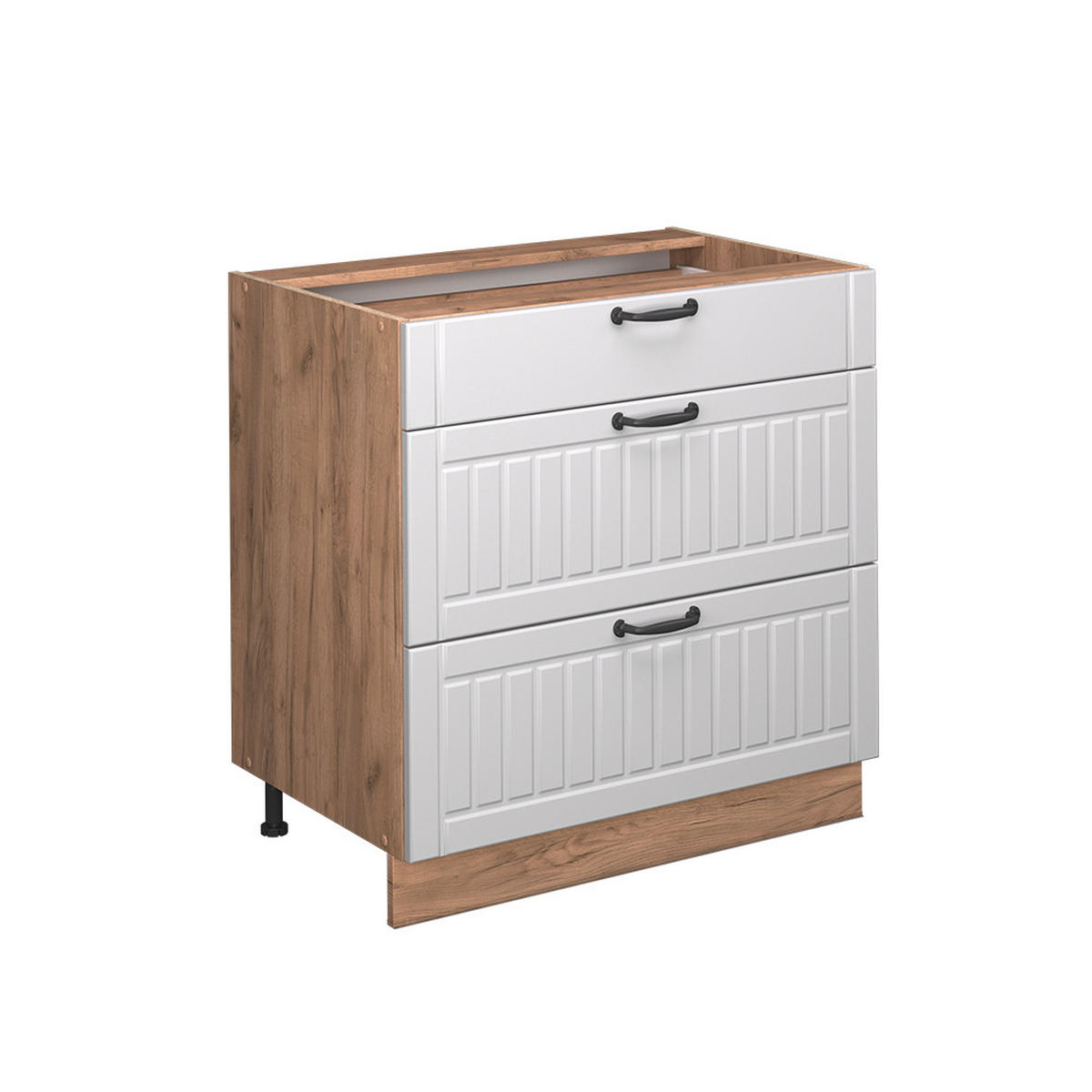 Honigeiche/Weiß, Holzwerkstoff (80/82/60cm) - Vicco