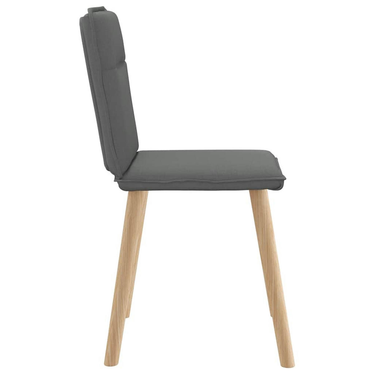 ESSZIMMERSTÜHLE 2 Stk. Dunkelgrau Stoff 45*54*86cm - Dunkelgrau, Metall (45/86/54cm) - ZMH