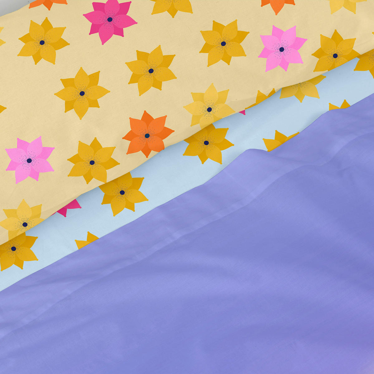 BETTWÄSCHE 2er-Set teiliges long braid 160x270 cm mehrfarbig - Multicolor, Textil (160/270cm) - Happy Friday