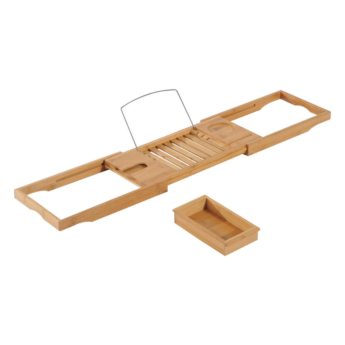 BADEWANNENABLAGE - Naturfarben, Holz (218/5/105cm) - HOMCOM