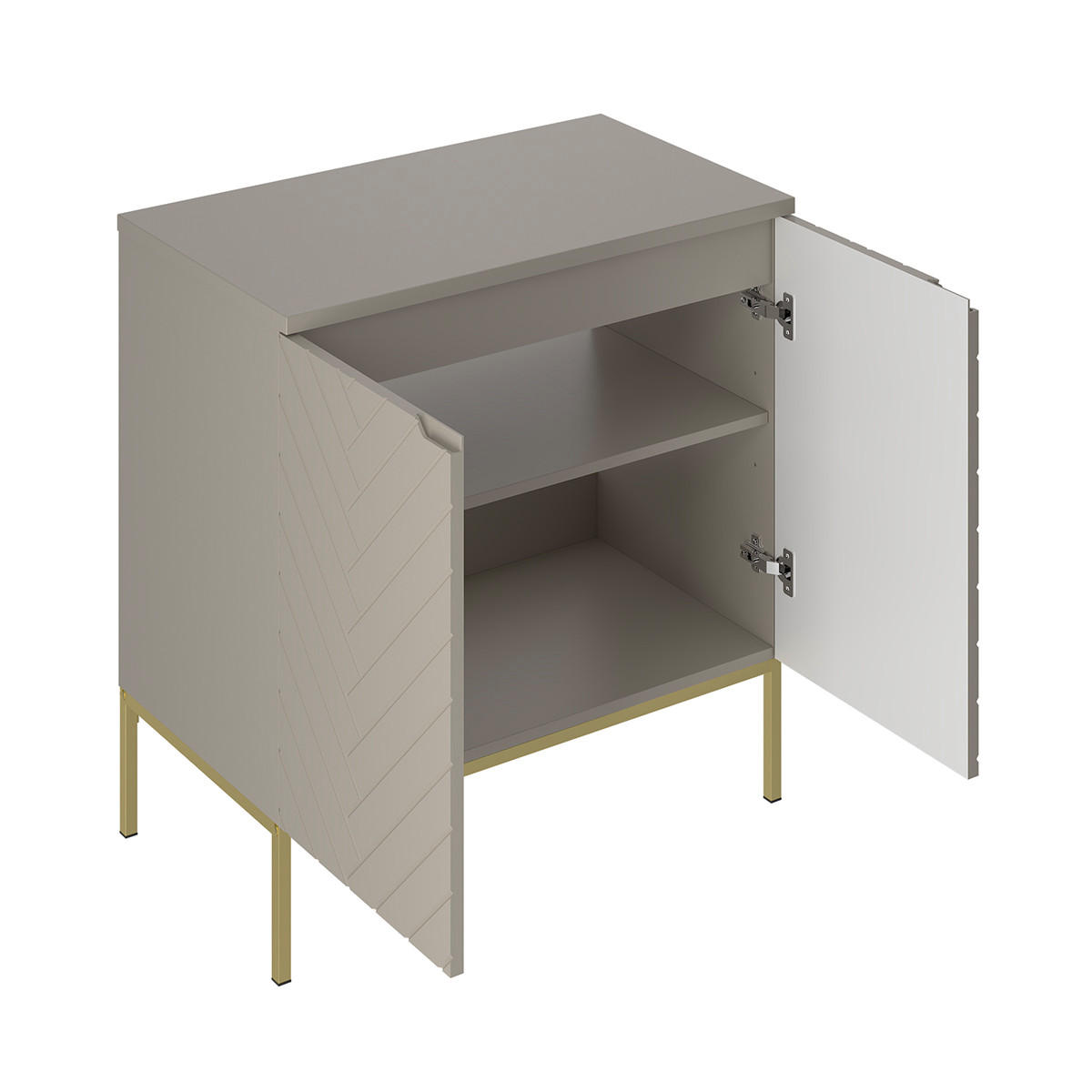 WASCHTISCHUNTERSCHRANK 80.6cm Daria Kaschmir - Beige, Holzwerkstoff (80.6/84.2/46.5cm) - Petits-meubles
