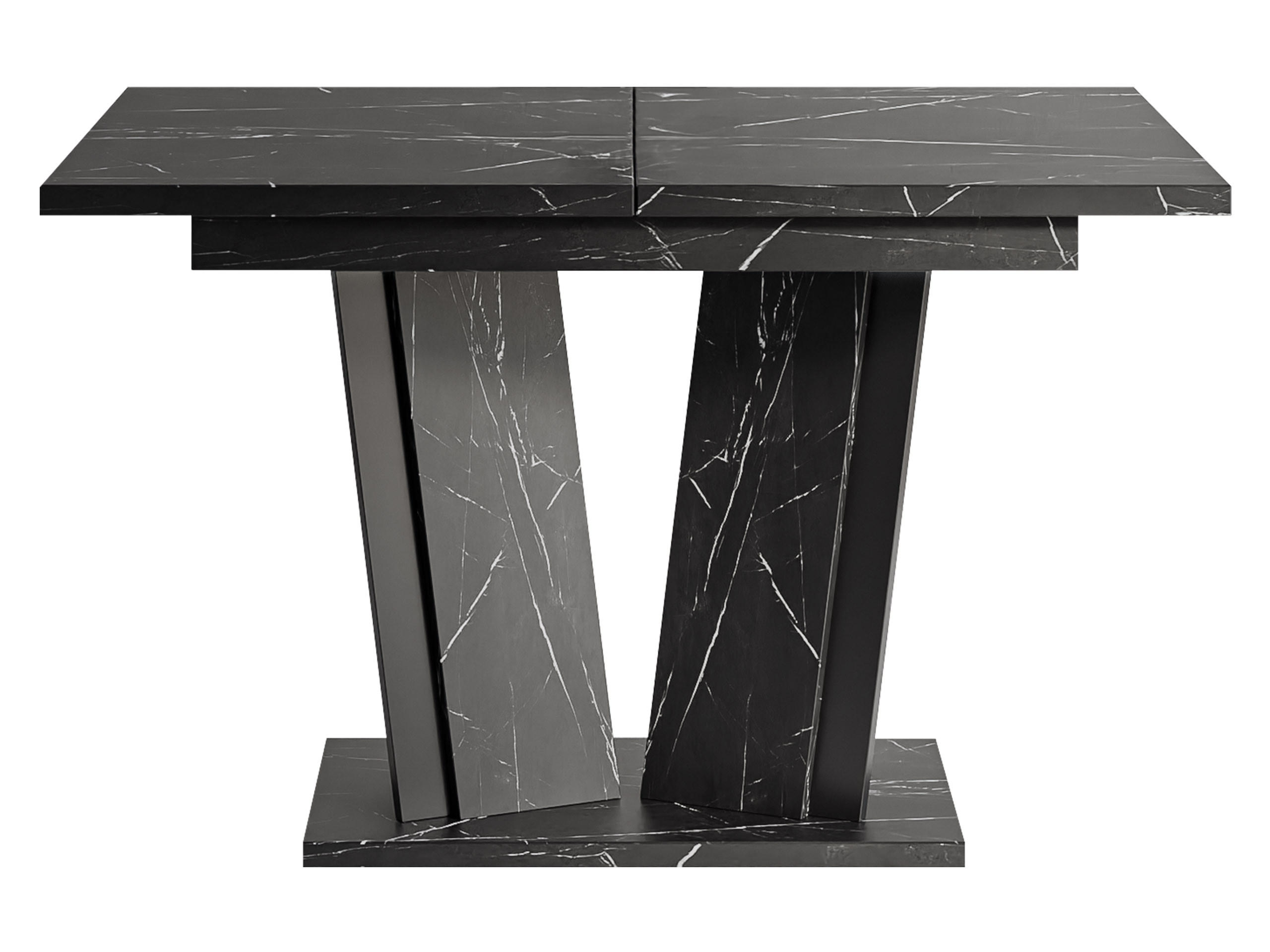ESSTISCH ausziehbar Doha II - Schwarz, Holzwerkstoff (80/120/75cm) - MIRJAN24