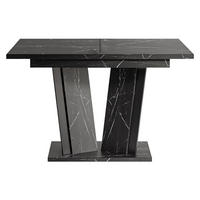 ESSTISCH ausziehbar Doha II - Schwarz, Holzwerkstoff (80/120/75cm) - MIRJAN24