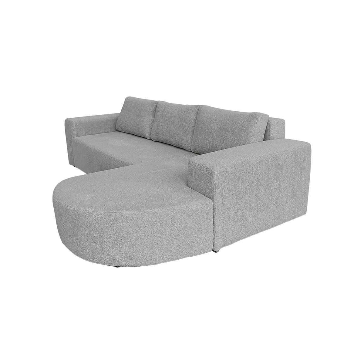 ECKSOFA Tolga mit Schlaffunktion, Hellgrau - Hellgrau, Textil (270/162cm) - Fedve