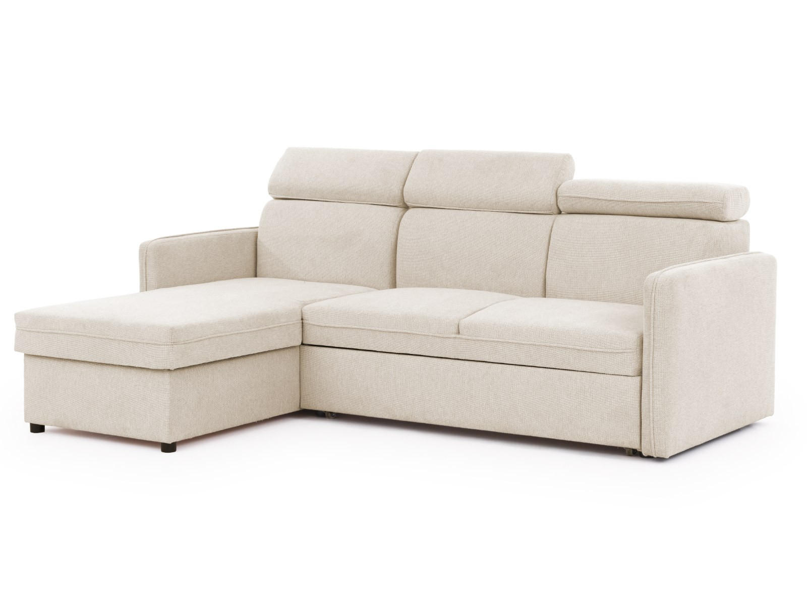 S-Style Ecksofa Beige 217x160 cm