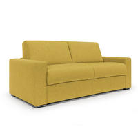 SCHLAFSOFA Nixon - Gelb, Textil (220/93/96cm) - Divani.store