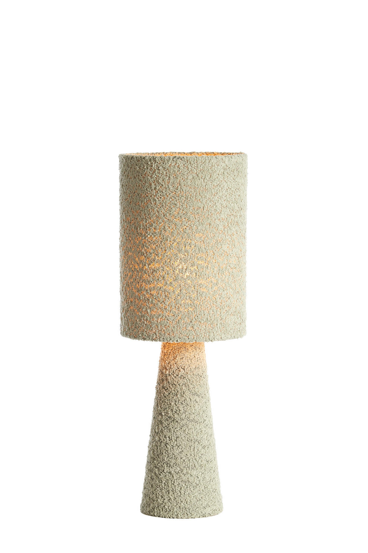 TISCHLAMPE Micky Grün Ø20/58 cm - Grün, Textil (20/20/58cm) - Light & Living