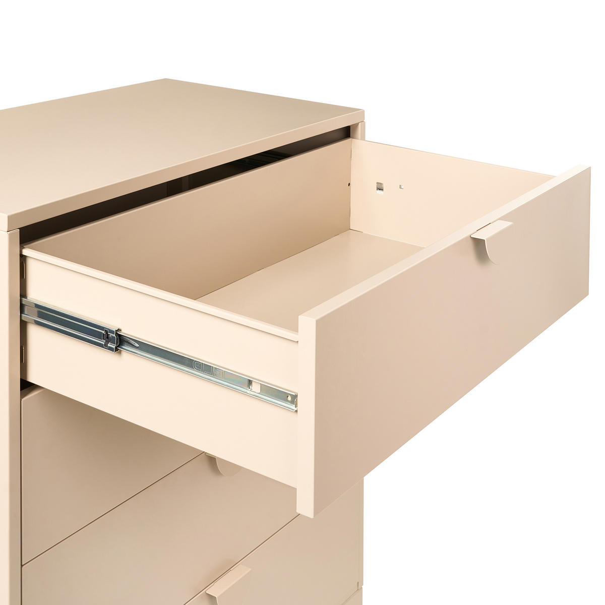KOMODA s 4 zásuvkami Kov Béžová Ardura - béžová, kov (78/99/40cm) - Beliani