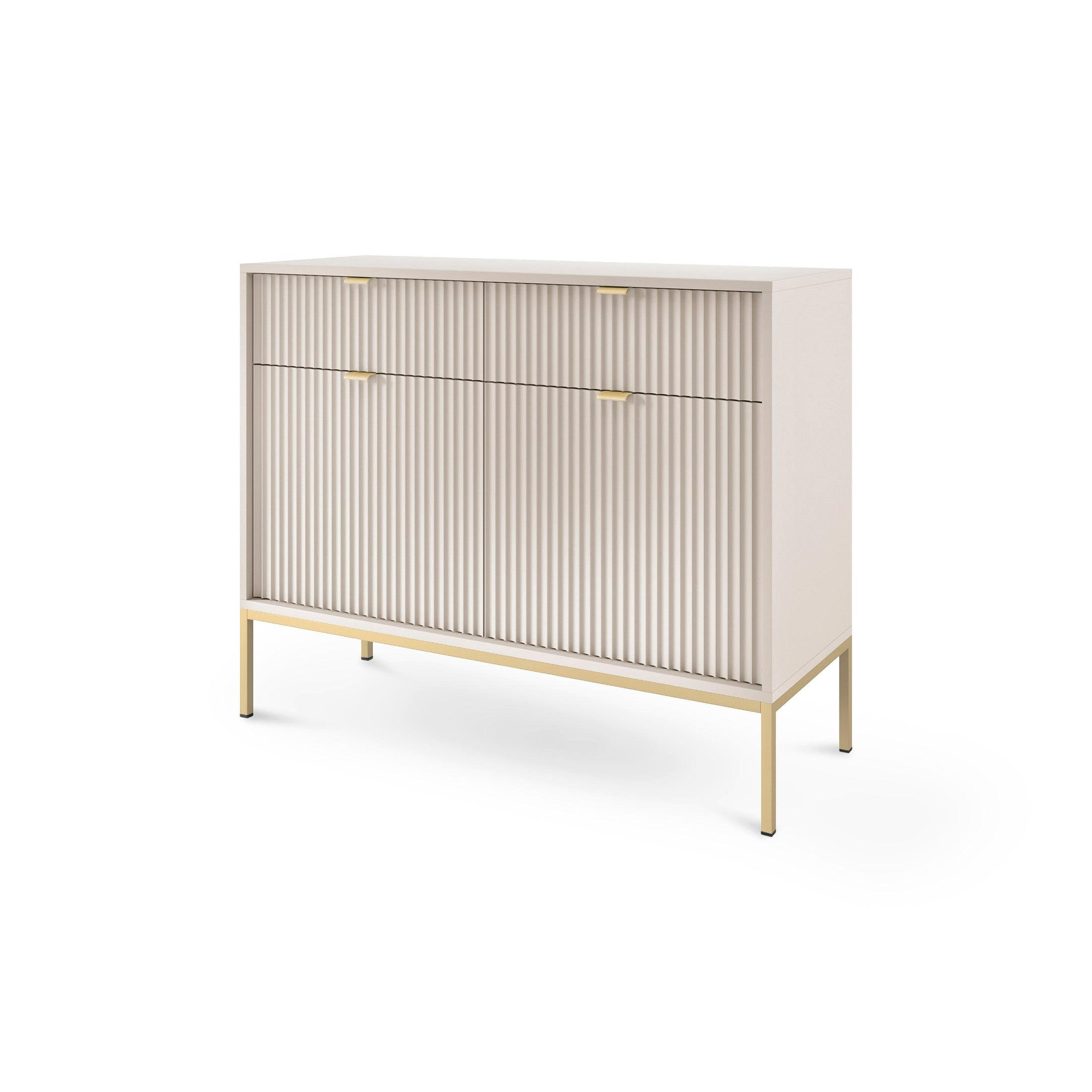 Pillovely Kommode Grau 104x83x39 cm