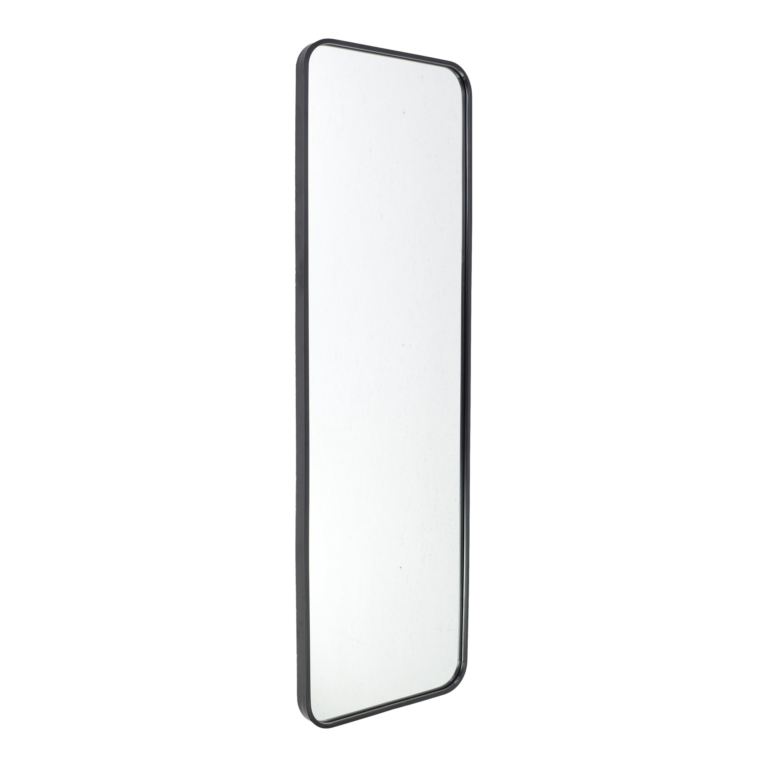 WANDSPIEGEL Boston Schwarz - Schwarz, Metall (40/130/4cm) - Fragix