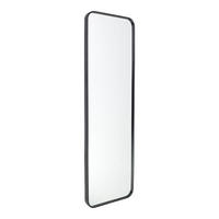 WANDSPIEGEL Boston Schwarz - Schwarz, Metall (40/130/4cm) - Fragix