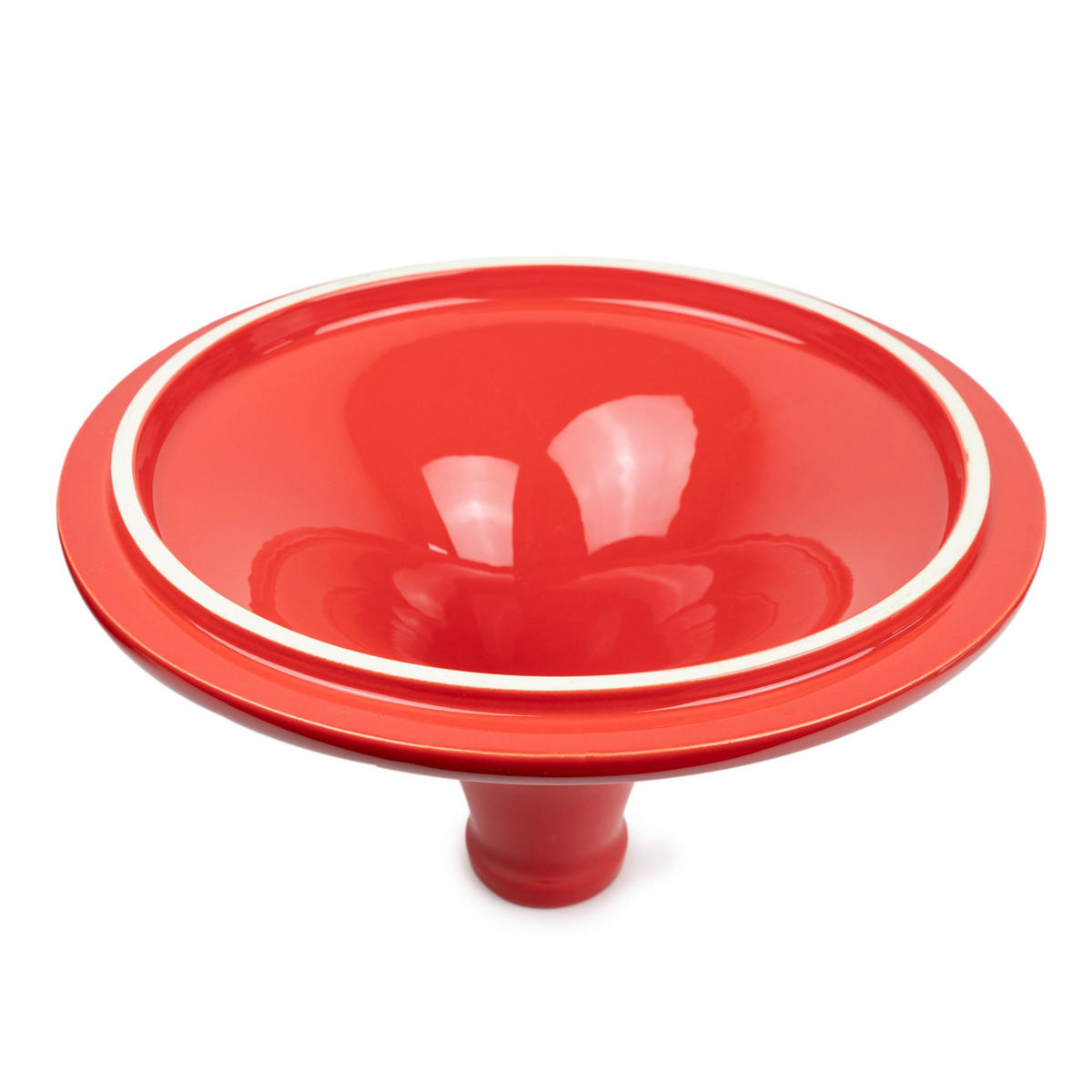 TAGINE Atlas Rot Aluminium Keramikdeckel für alle Herdarten - Rot, Keramik (32.8/30.2/24cm) - PEUGEOT