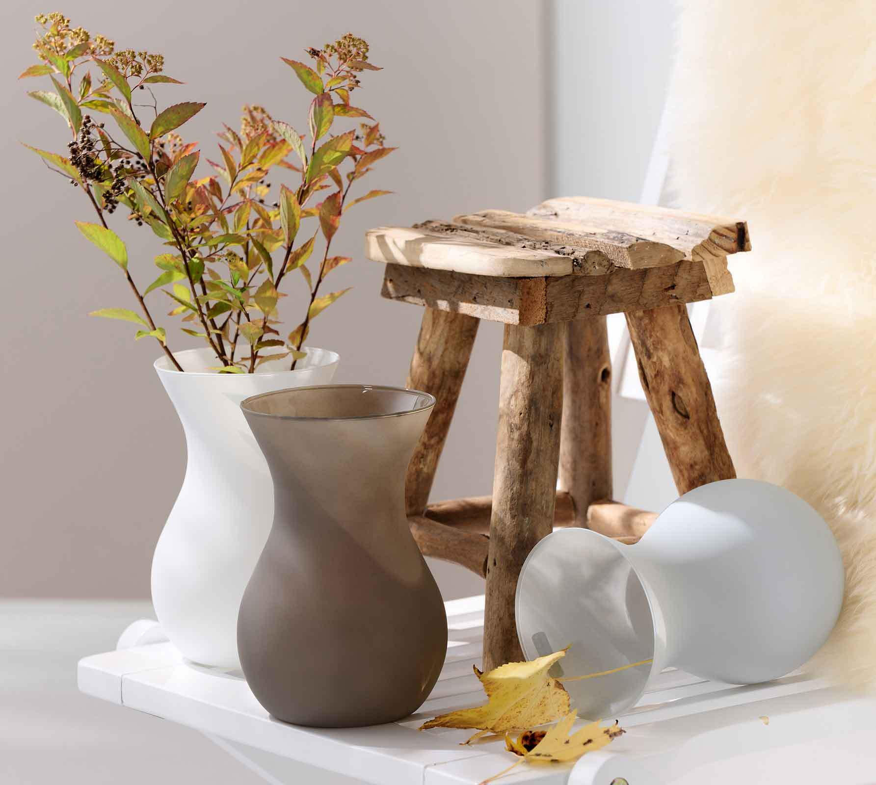 VASE Annalena Grau 18 cm - Grau, Glas (18cm) - Ritzenhoff Breker