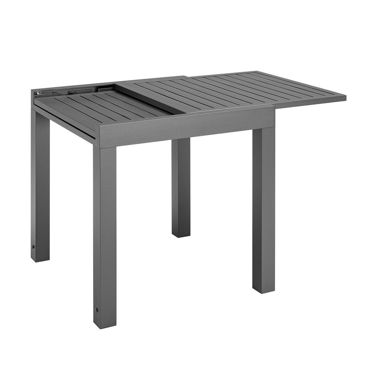 GARTENTISCH Laki grau 70x70x75 cm - Grau, Metall (70/70/75cm) - Juskys