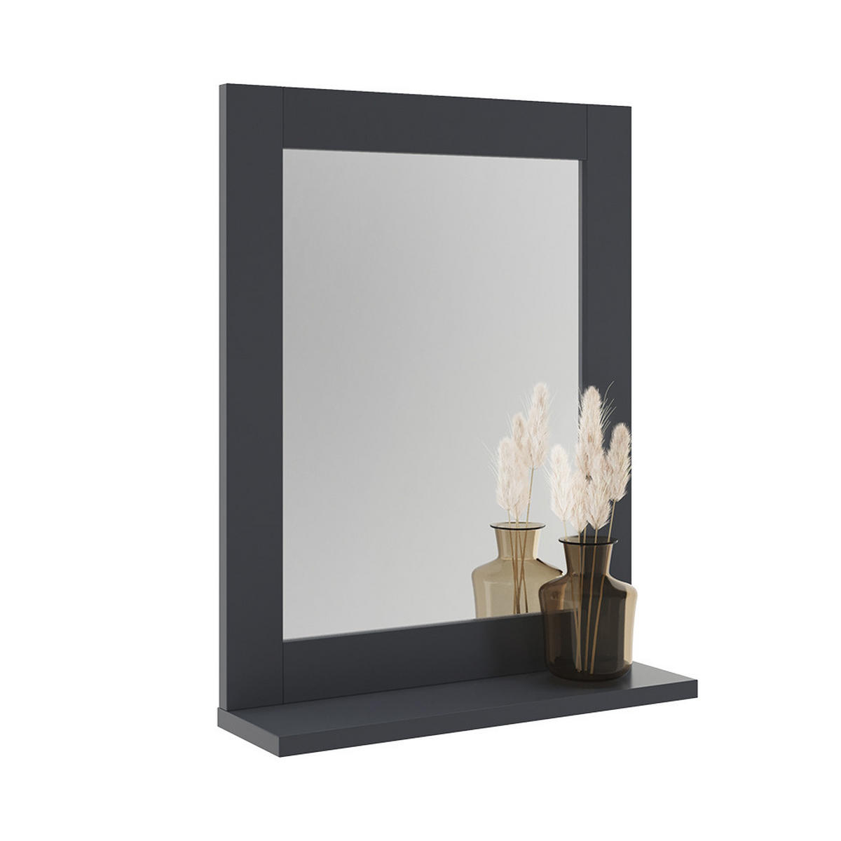 KOUPELNOVÉ ZRCADLO Vilda Šedá - šedá, kompozitní dřevo (40/50/10cm) - Vicco