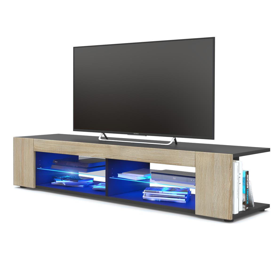 Vladon Lowboard Eiche San Remo 134.5x30.5x38.5 cm