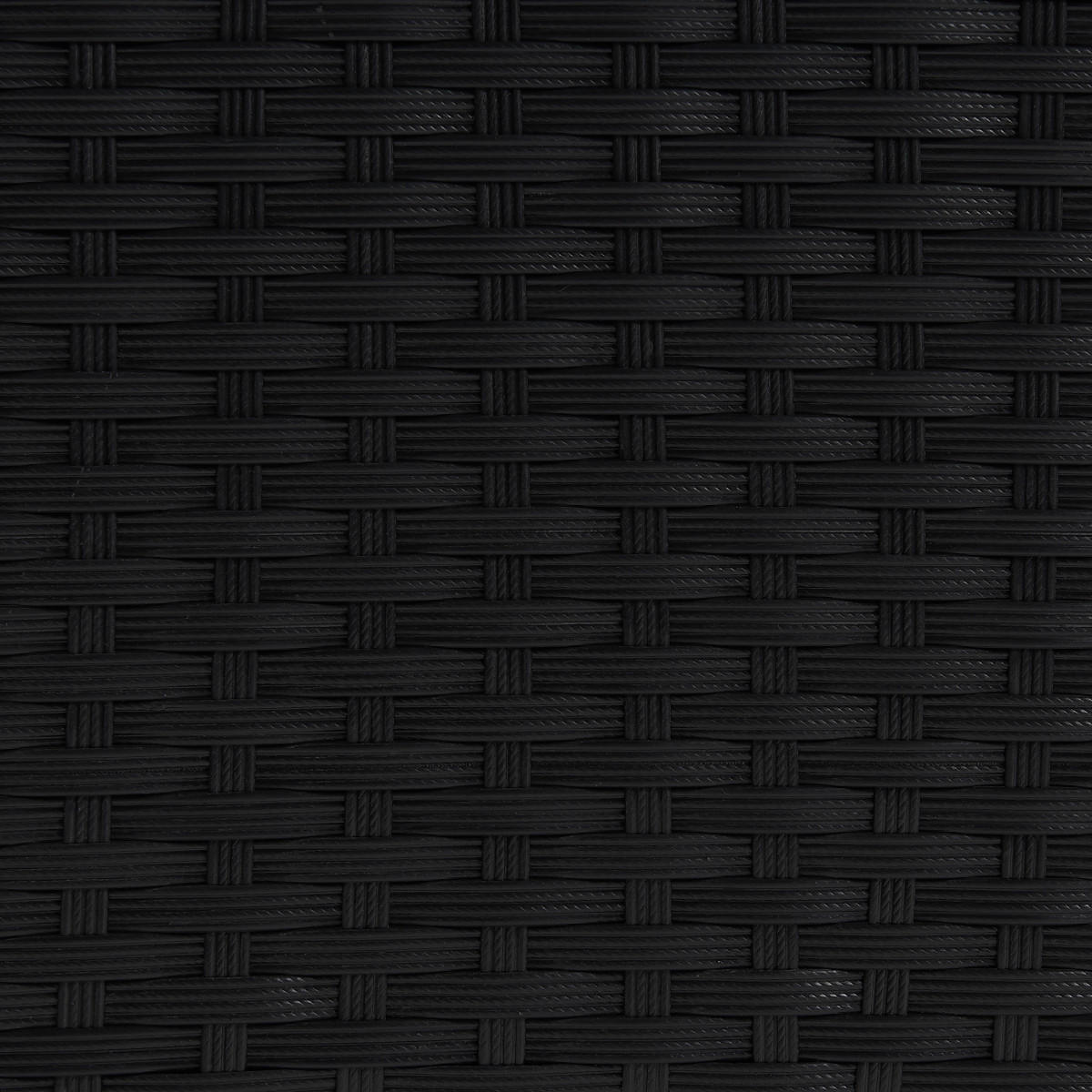 GARTENLOUNGE Queens + Abdeckung Schwarz - Schwarz/Grau, Kunststoff - SVITA