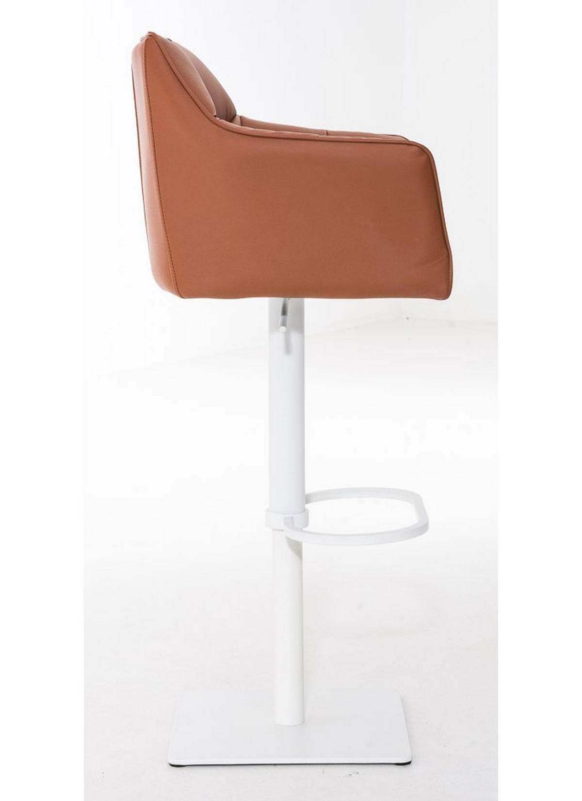 BARHOCKER Set Damaso 64x45x88 cm hellbraun - Hellbraun, Leder (64/88/45cm) - furnicato