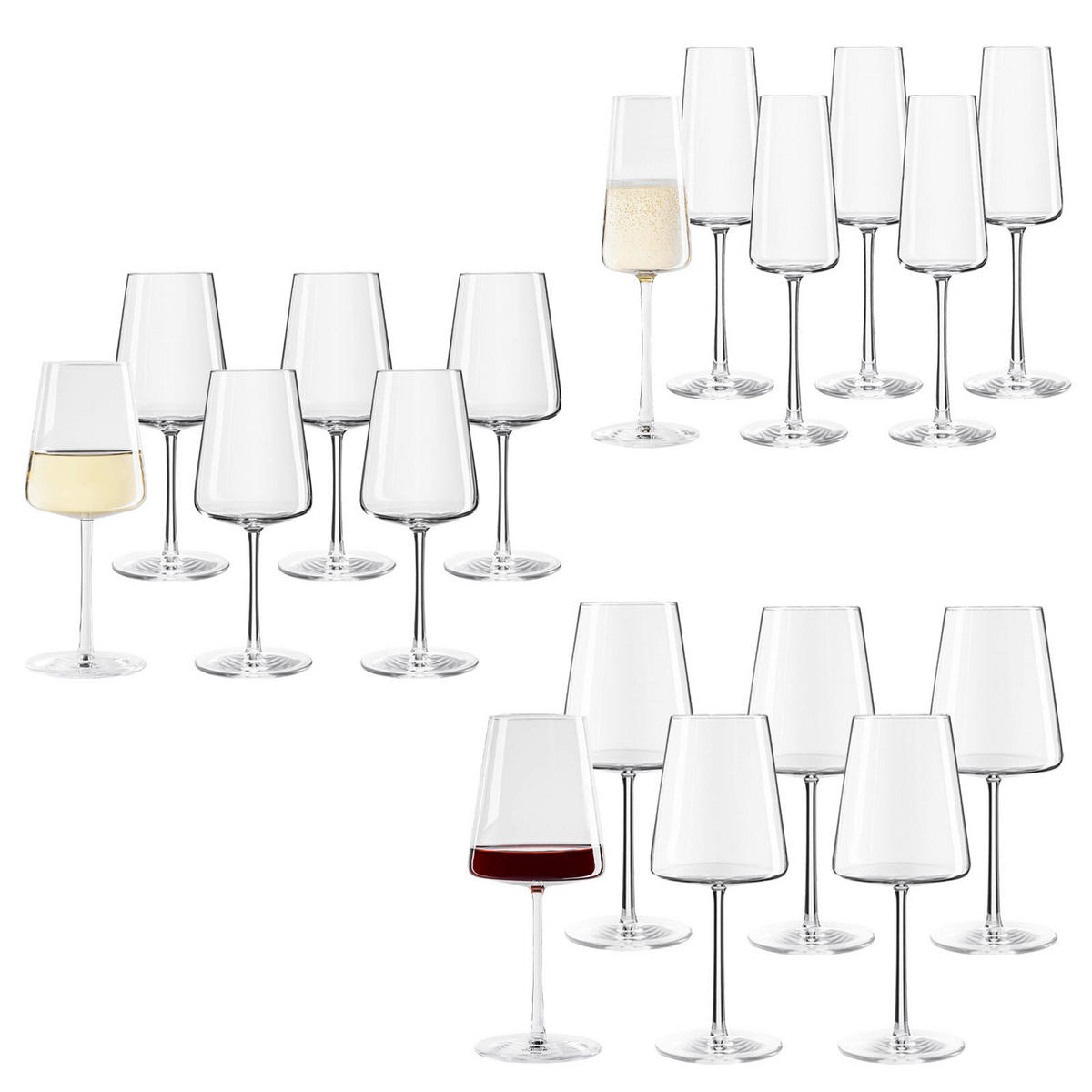 WEIN- UND SEKTGLÄSER Power transparent 18er Set - Transparent, Glas - Stölzle Lausitz