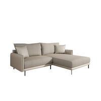 ECKSOFA Selva – modernes Design trifft auf höchsten Komfort, Beige - Beige, Holz (246/190cm) - Panda Möbel