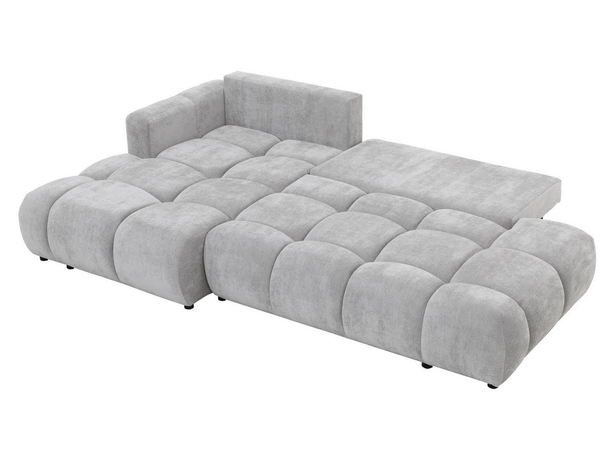 ECKSOFA Soffi, Seite: Links - Schwarz/Naturfarben, Holz/Kunststoff (283/166cm) - MIRJAN24