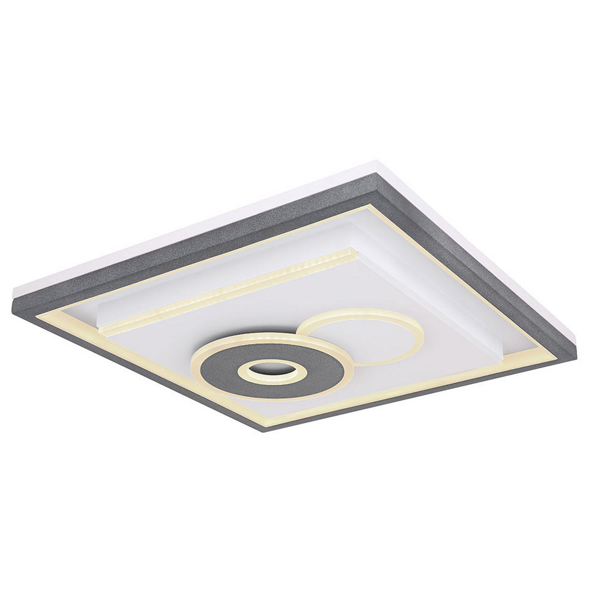 LED DECKENLEUCHTE SUNDI Weiß Metall - Weiß, Metall (54/54/10cm) - Globo Lighting