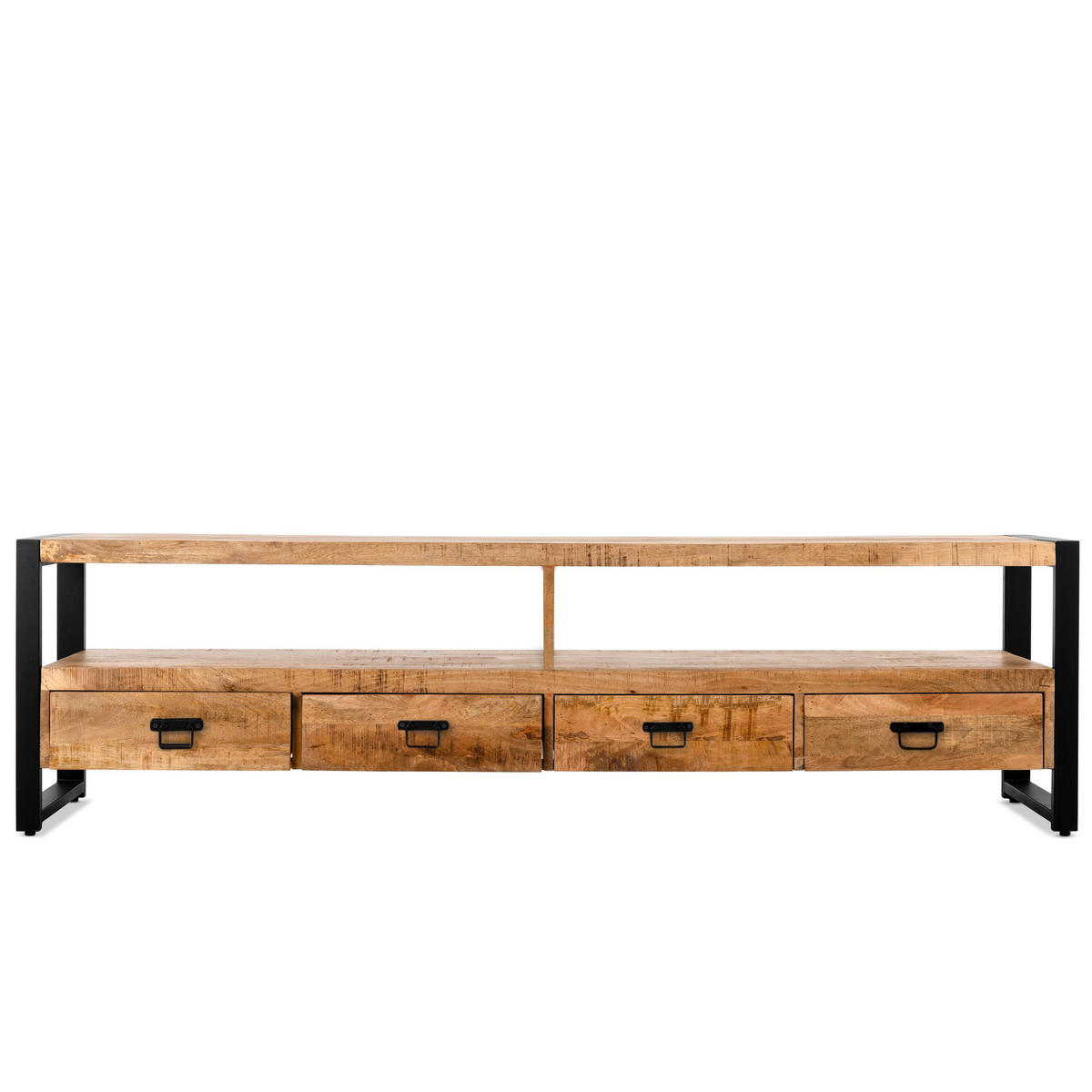 TV Board Britt Mangoholz 220 cm / 45 cm Natur - Naturfarben, Holz (220/60/45cm) - Villa Möbel