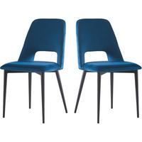 STUHL & BARHOCKER fedora Dunkelblau - Blau, Textil (56/86/45cm) - Habitat Garten